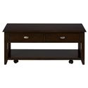 Jofran Merlot Castered Cocktail Table - Item Number: 1030-1